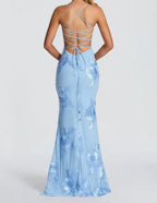 Detail shot of fitted waist and bustier structure