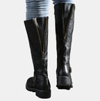 Bottes cavalières hautes à boucle pour femme – vue 5