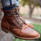 Bottines montantes à lacets bout rapporté pour homme