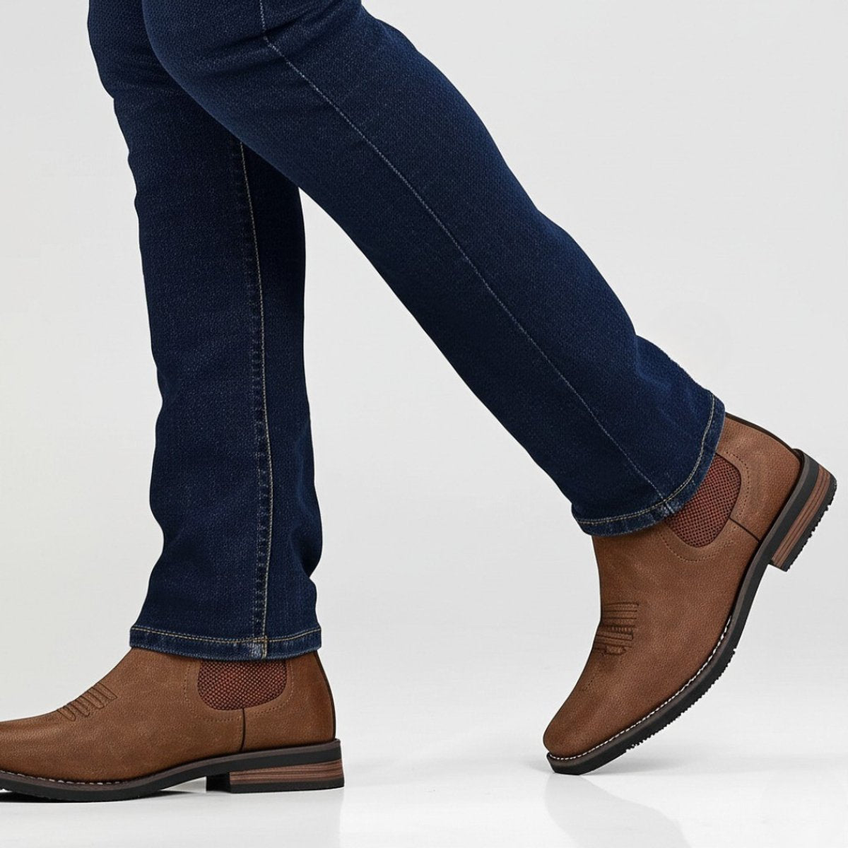 Bottines chelsea à élastiques latéraux pour homme – vue 3
