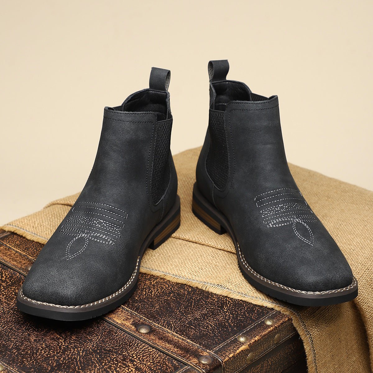 Bottines chelsea à élastiques latéraux midnight pour homme
