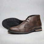 Bottines chukka à lacets montantes pour homme