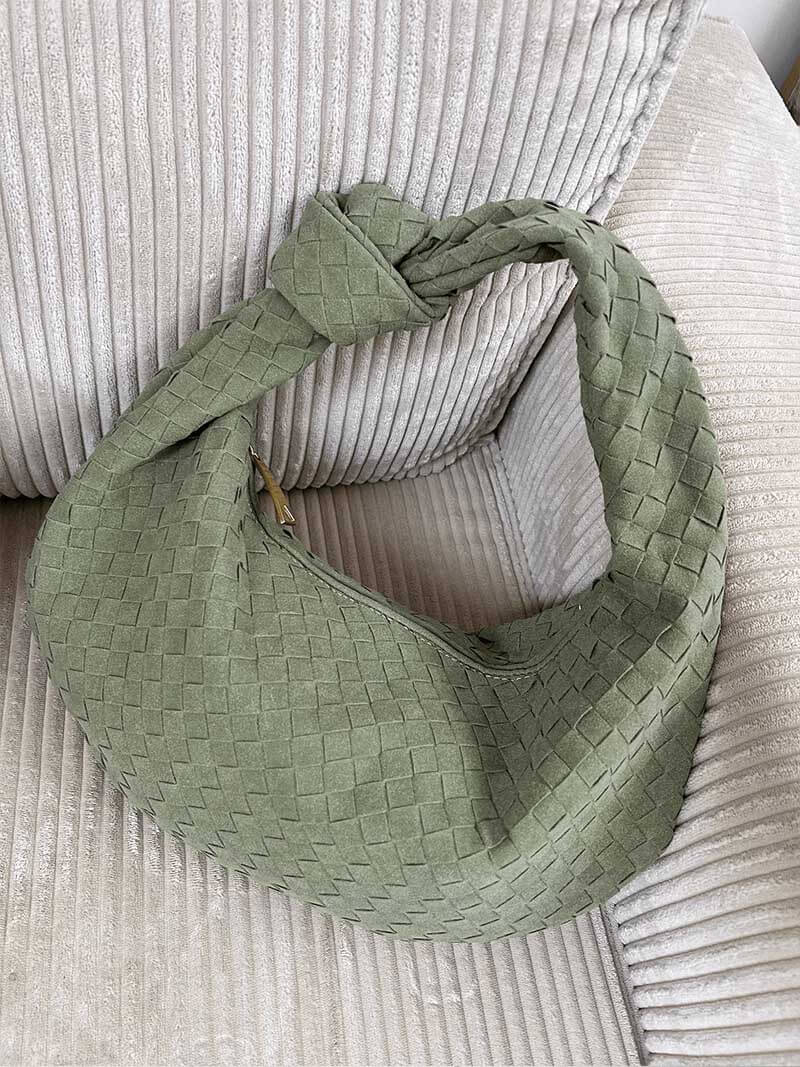 Knotted handle knot detail and stitching