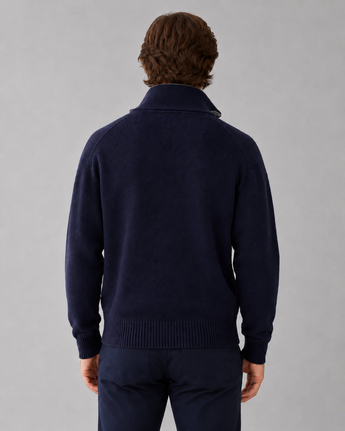 Gilet zippé col montant pour homme