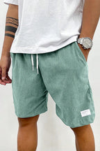 Shorts hem detail showing finished edge
