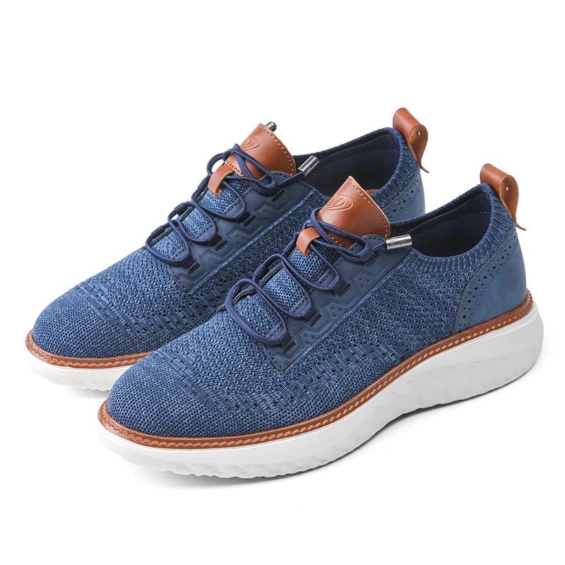 Men's Mesh Knit Lace Up Trainers