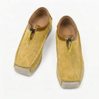 Men's Suede Square Toe Drawstring Loafers