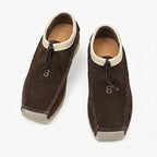 Men's Suede Square Toe Drawstring Loafers