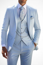 Waistcoat worn with jacket and shirt, upper body detail