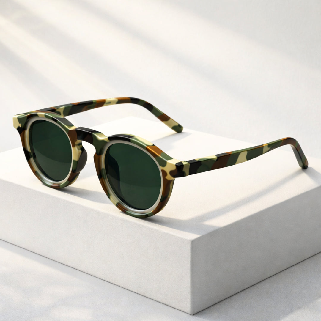 Men's Round Frame Sunglasses