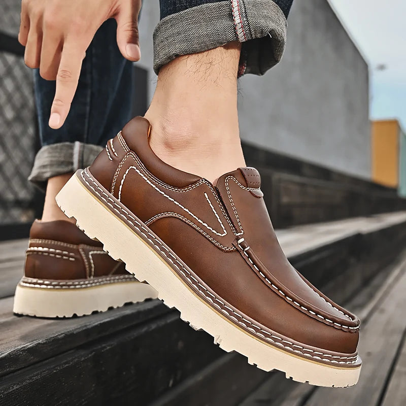 Men's Leather Slip On Loafers