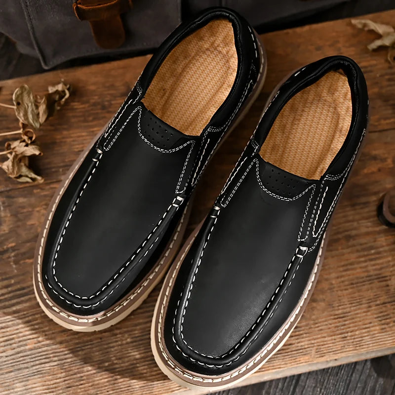 Men's Leather Slip On Loafers