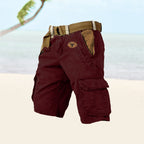 Full-length view of shorts styled with casual t-shirt