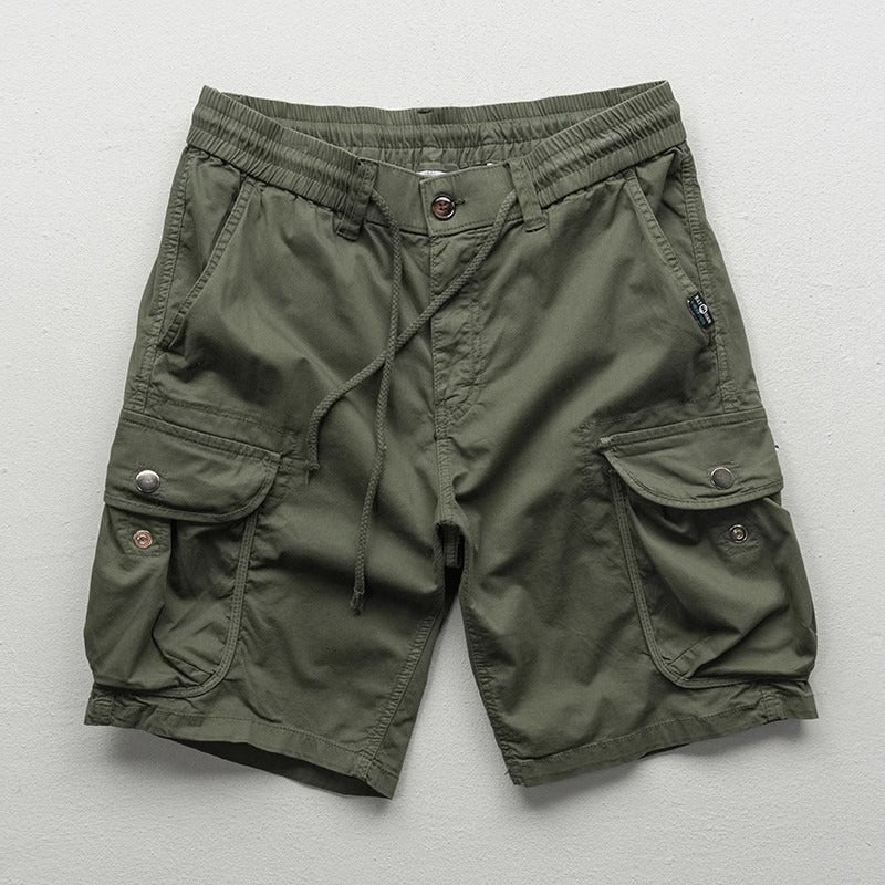 Back view of shorts showing pocket placement and fit