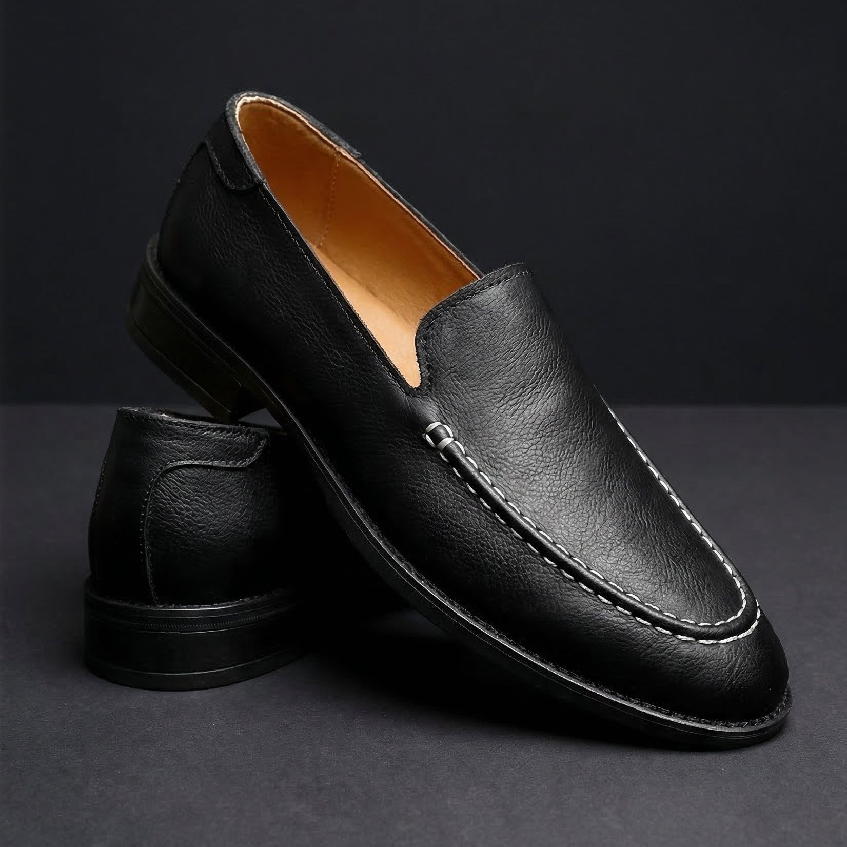 Men's Leather Slip On Loafers