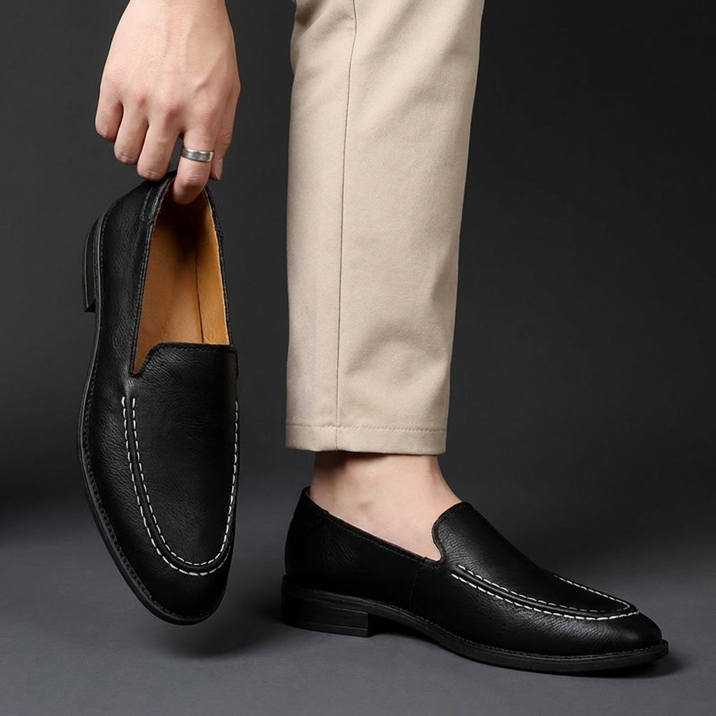 Men's Leather Slip On Loafers