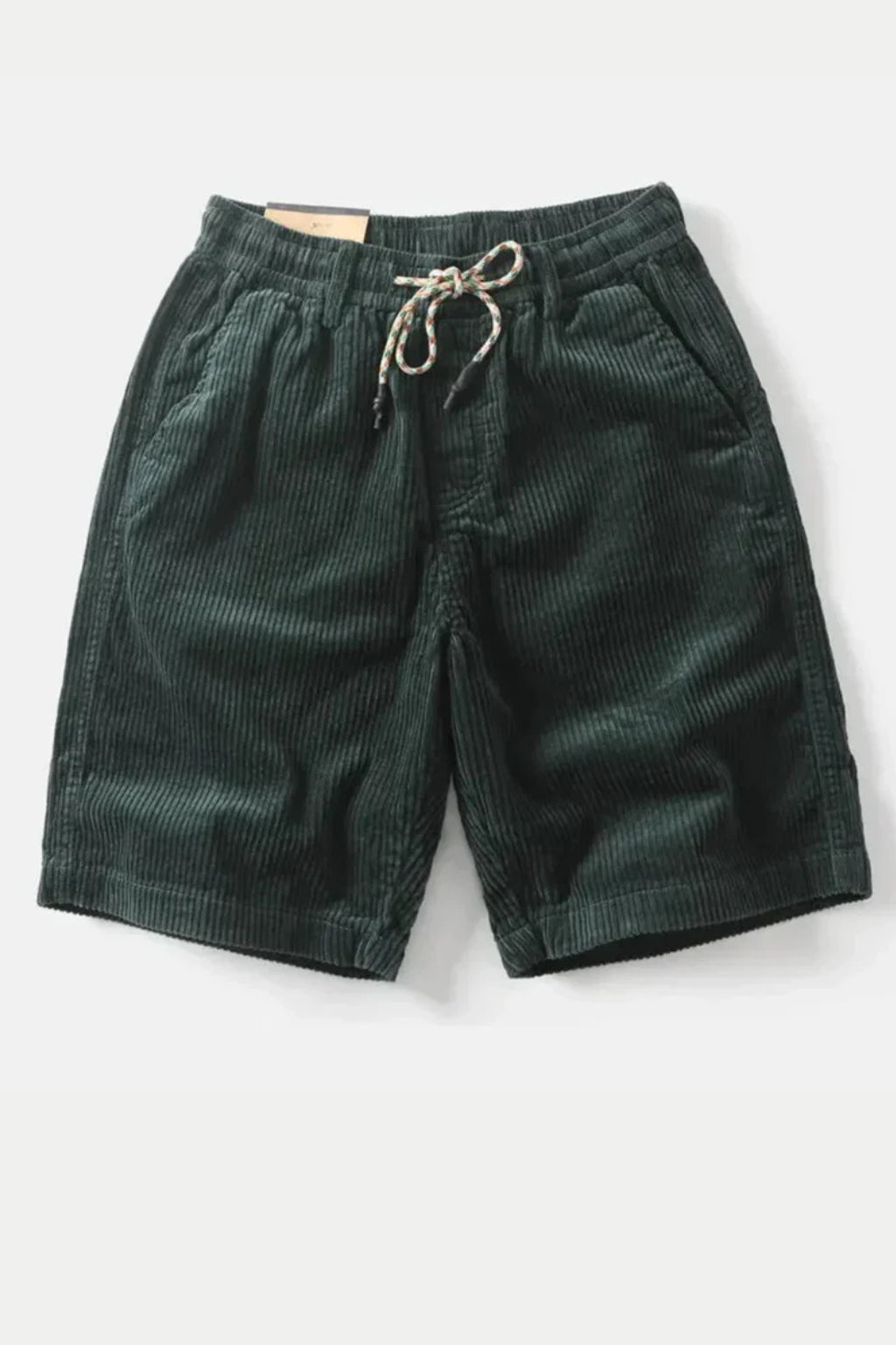Detail of drawstring waistband and elastic casing