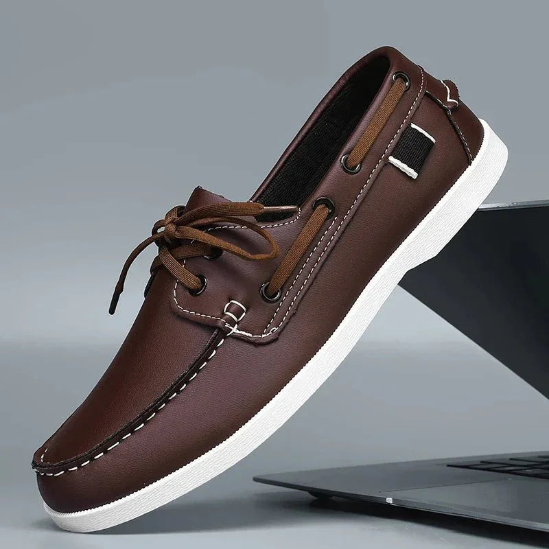 Men's Leather Boat Shoes