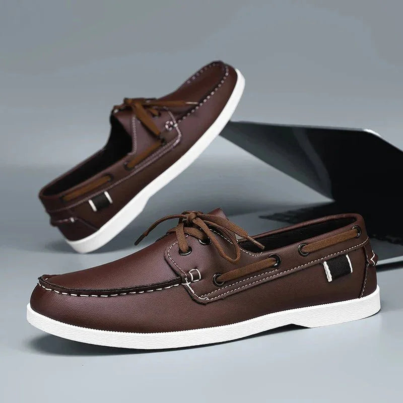 Men's Leather Boat Shoes