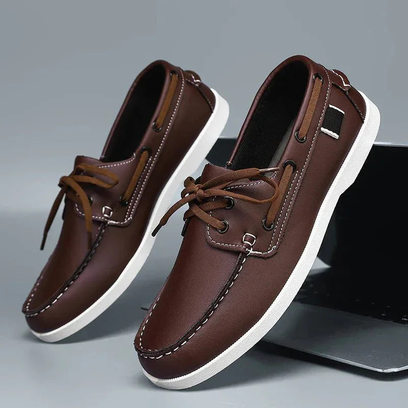 Men's Leather Boat Shoes