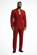 Suit rear view showing back panel and fit