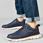 Men's Leather Lace Up Trainers