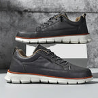 Men's Leather Lace Up Trainers