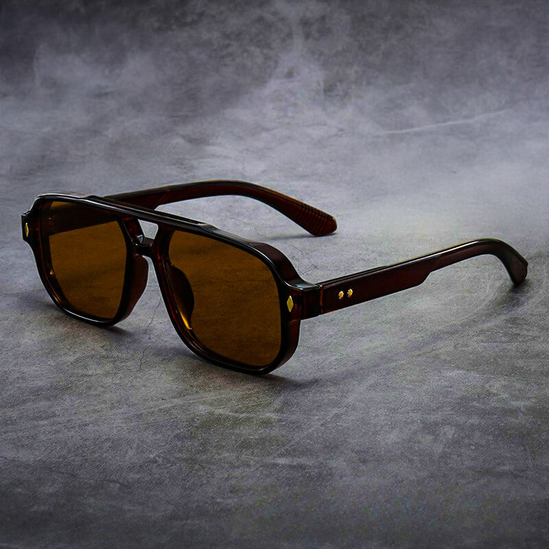 Men's Tortoise Oversized Square Sunglasses