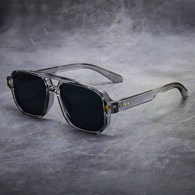 Men's Tortoise Oversized Square Sunglasses