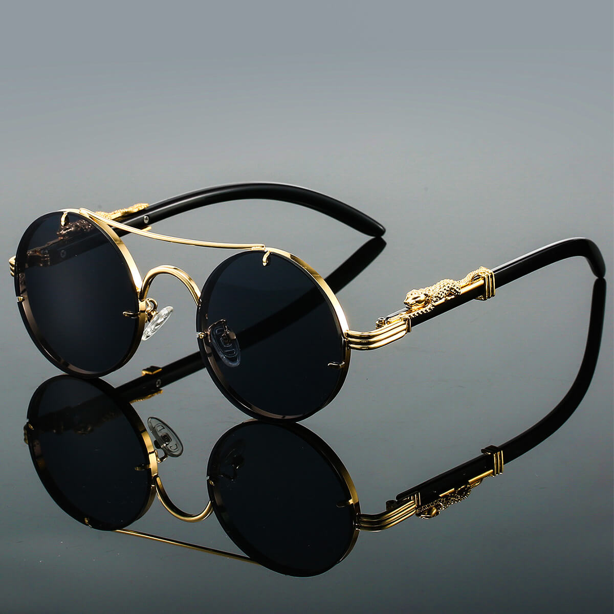 Men's Gradient Round Sunglasses