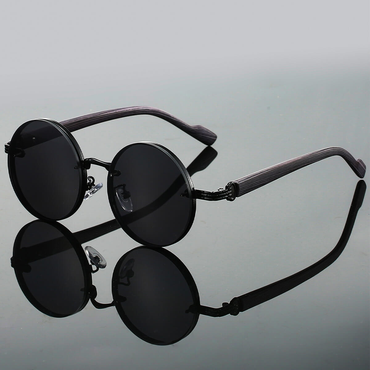 Men's Gradient Round Sunglasses