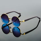 Men's Gradient Round Sunglasses
