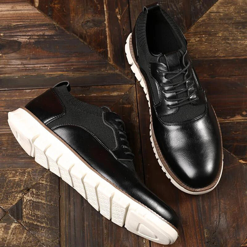 Men's Leather Lace Up Casual Shoes
