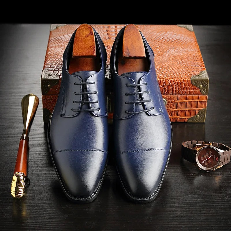 Men's Leather Lace Up Oxford Shoes