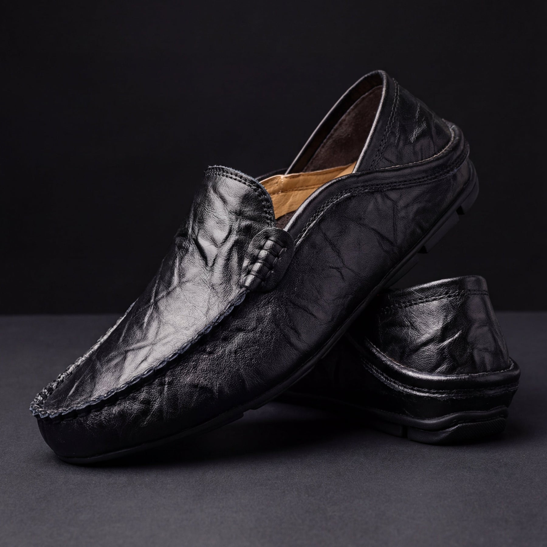 Men's Leather Slip On Loafers