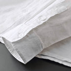 Close-up of soft linen-cotton fabric texture