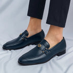 Mocassins à boucle détail métallique doré pour homme – vue 2
