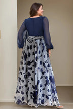 Side profile of dress highlighting fitted bodice and waist embellishment
