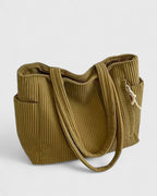 Detail shot of comfortable padded shoulder strap