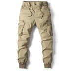 Pantalon cargo jogger avec poches multiples taupe pour homme