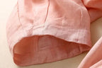 Women's Linen Drawstring Tapered Trousers