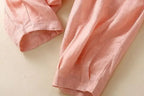 Women's Linen Drawstring Tapered Trousers