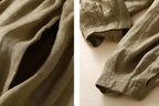 Women's Linen Drawstring Tapered Trousers