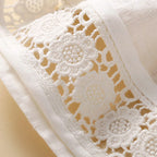 Women's Cotton Lace Trim Drawstring Shorts
