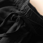 Women's Cotton Lace Trim Drawstring Shorts