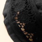 Women's Cotton Lace Trim Drawstring Shorts