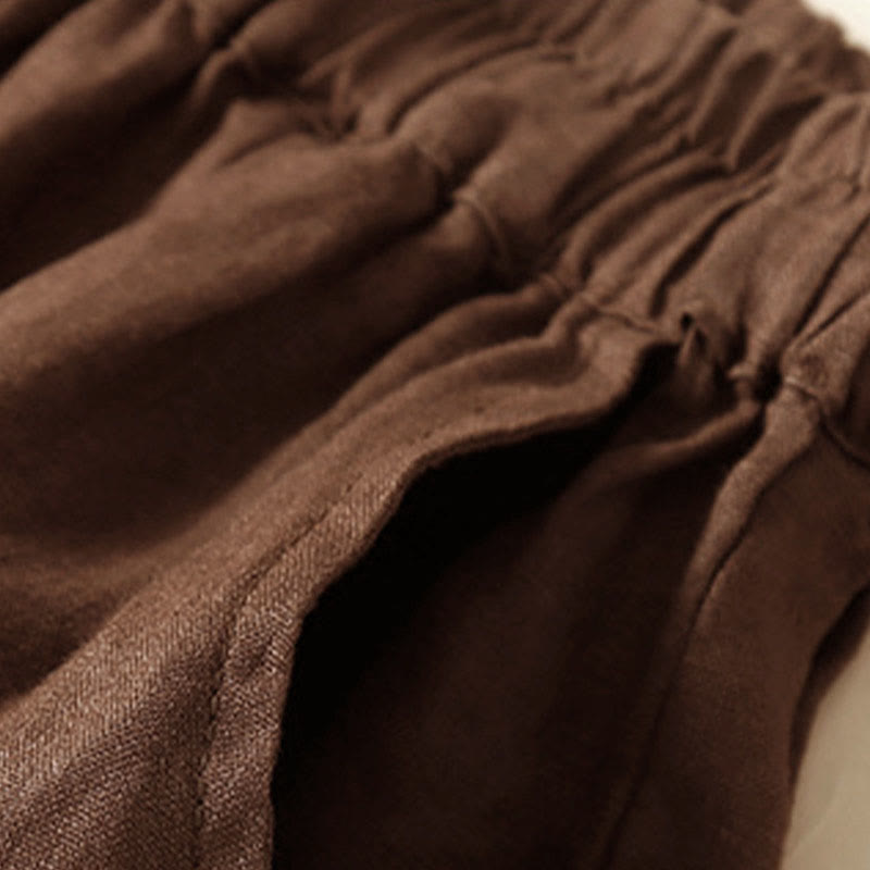 Women's Cotton Lace Trim Drawstring Shorts