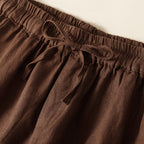Women's Cotton Lace Trim Drawstring Shorts