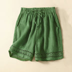 Detail shot of adjustable drawstring at waistband