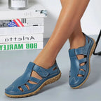 Women's Cutwork Sandals with Adjustable Touch Fastening Strap